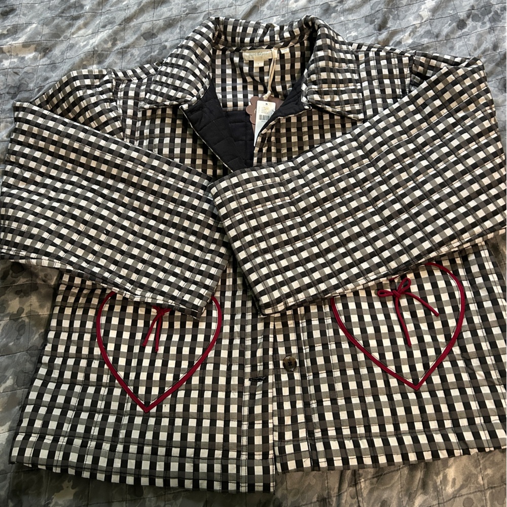 Anthropologie Forever That Girl Quilted Heart Jacket